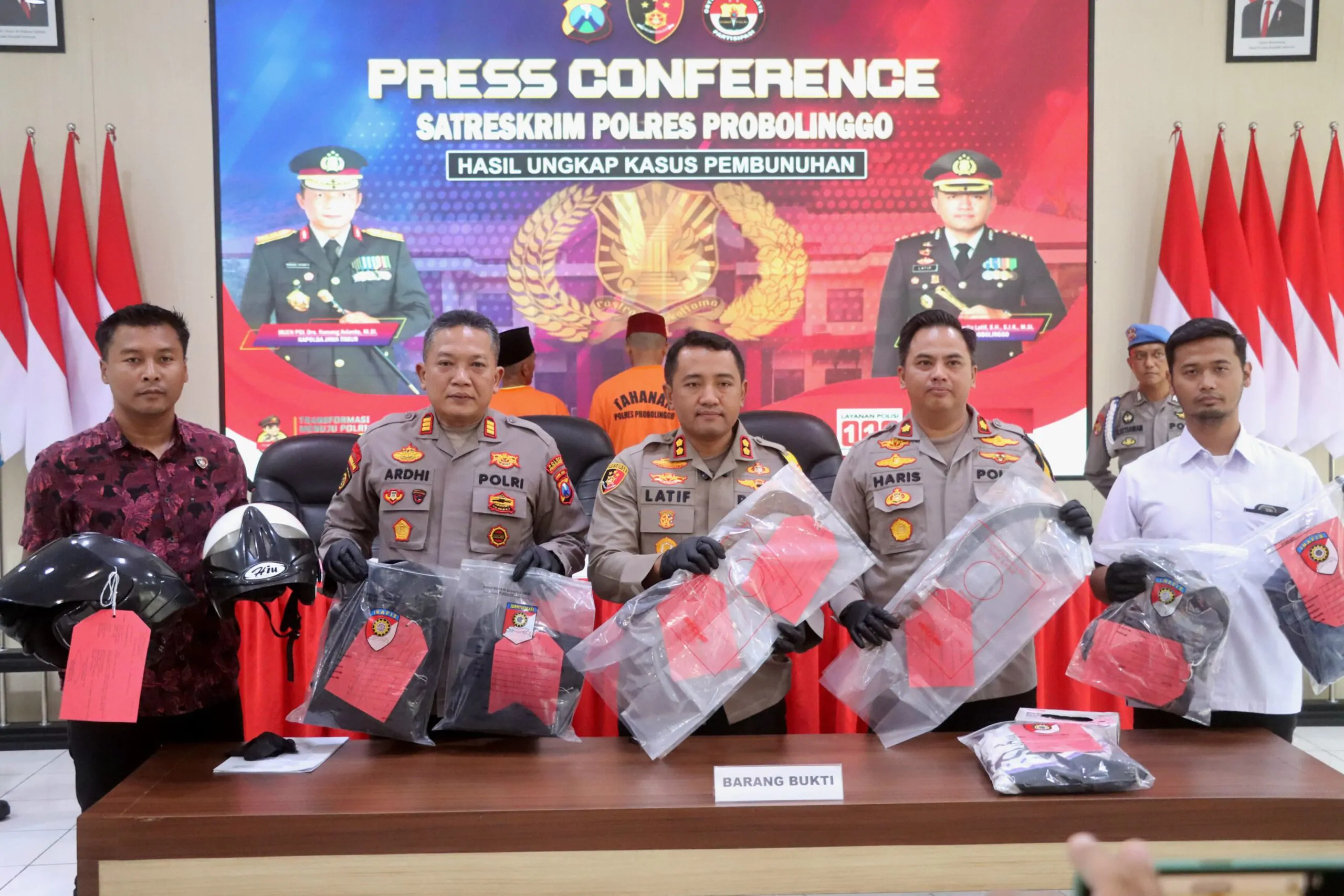 Polres Probolinggo Amankan Ayah dan Anak Tersangka Pembunuhan Maut di Sukapura