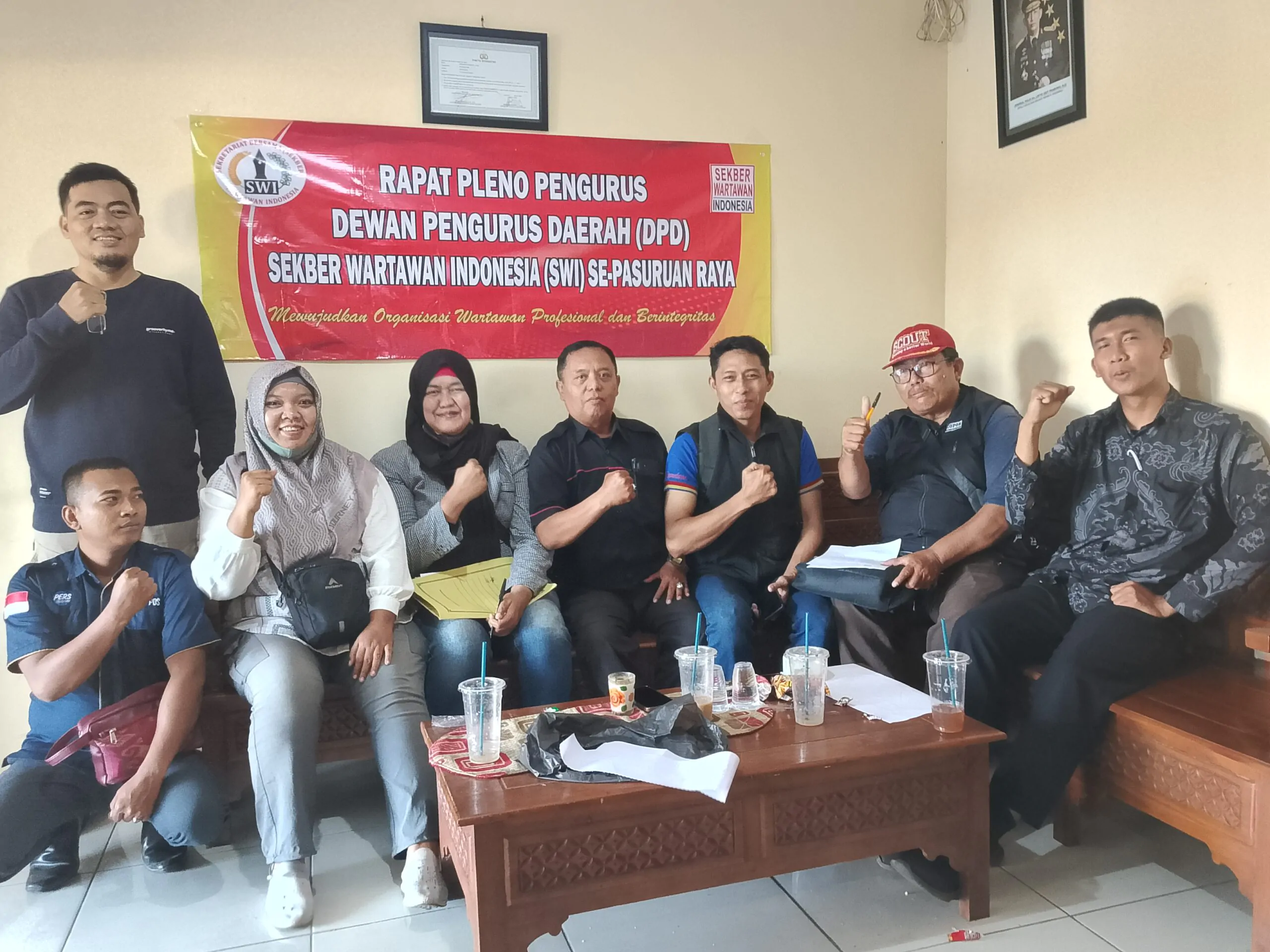Rapat Pleno SWI Pasuruan Raya, Tegaskan Komitmen Wartawan Profesional dan Berintegritas