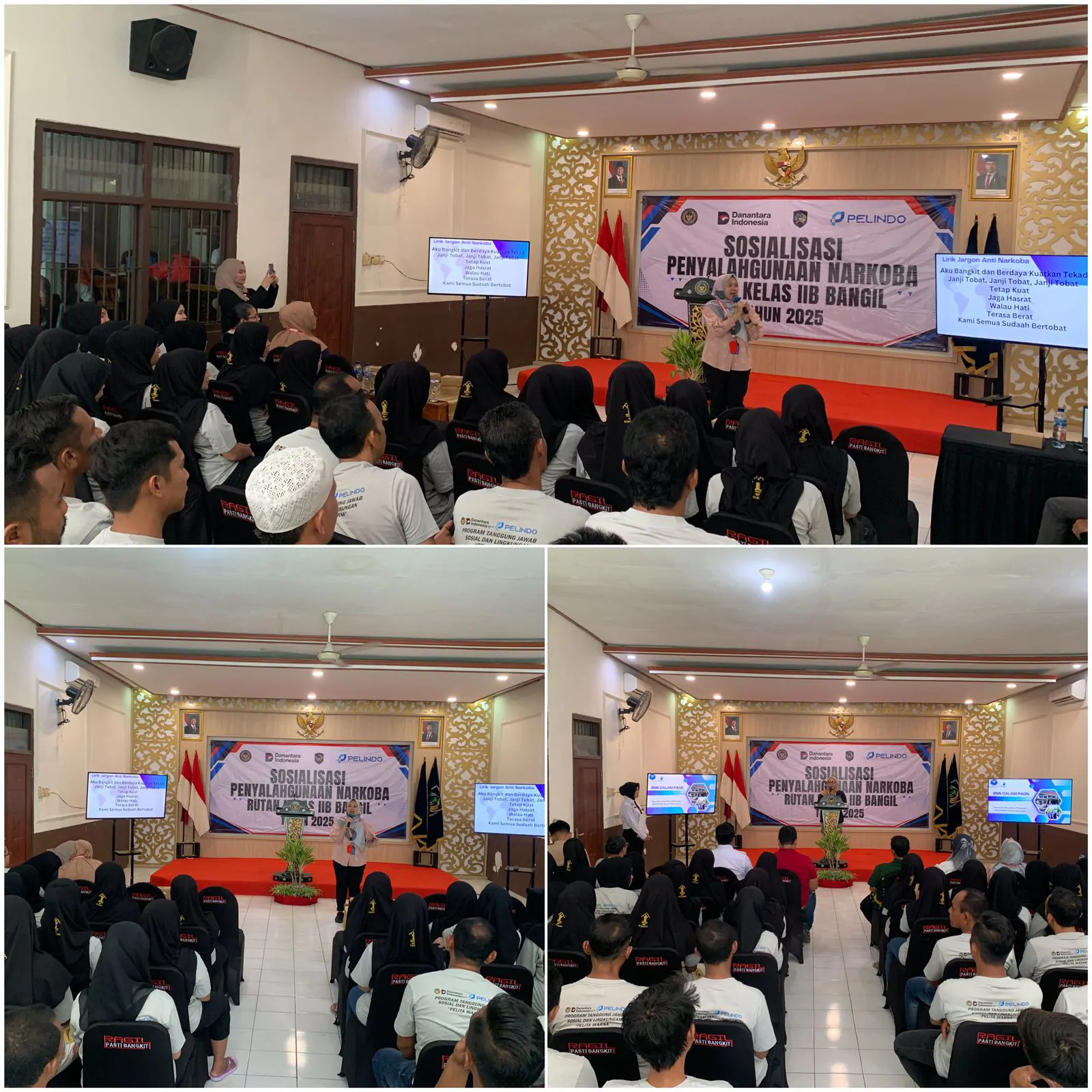 Rutan Bangil Gelar Sosialisasi Bahaya Narkotika Bersama BNN dan Pelindo Regional 3