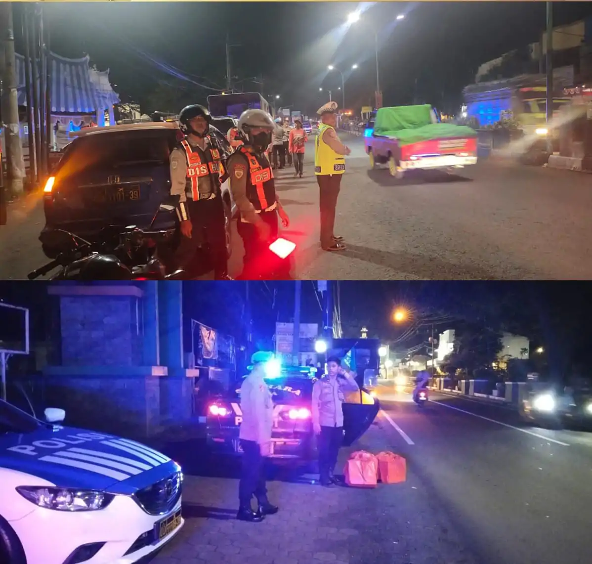 Polres Pasuruan Gelar Patroli Skala Besar Cegah Gangguan Kamtibmas Malam Akhir Pekan