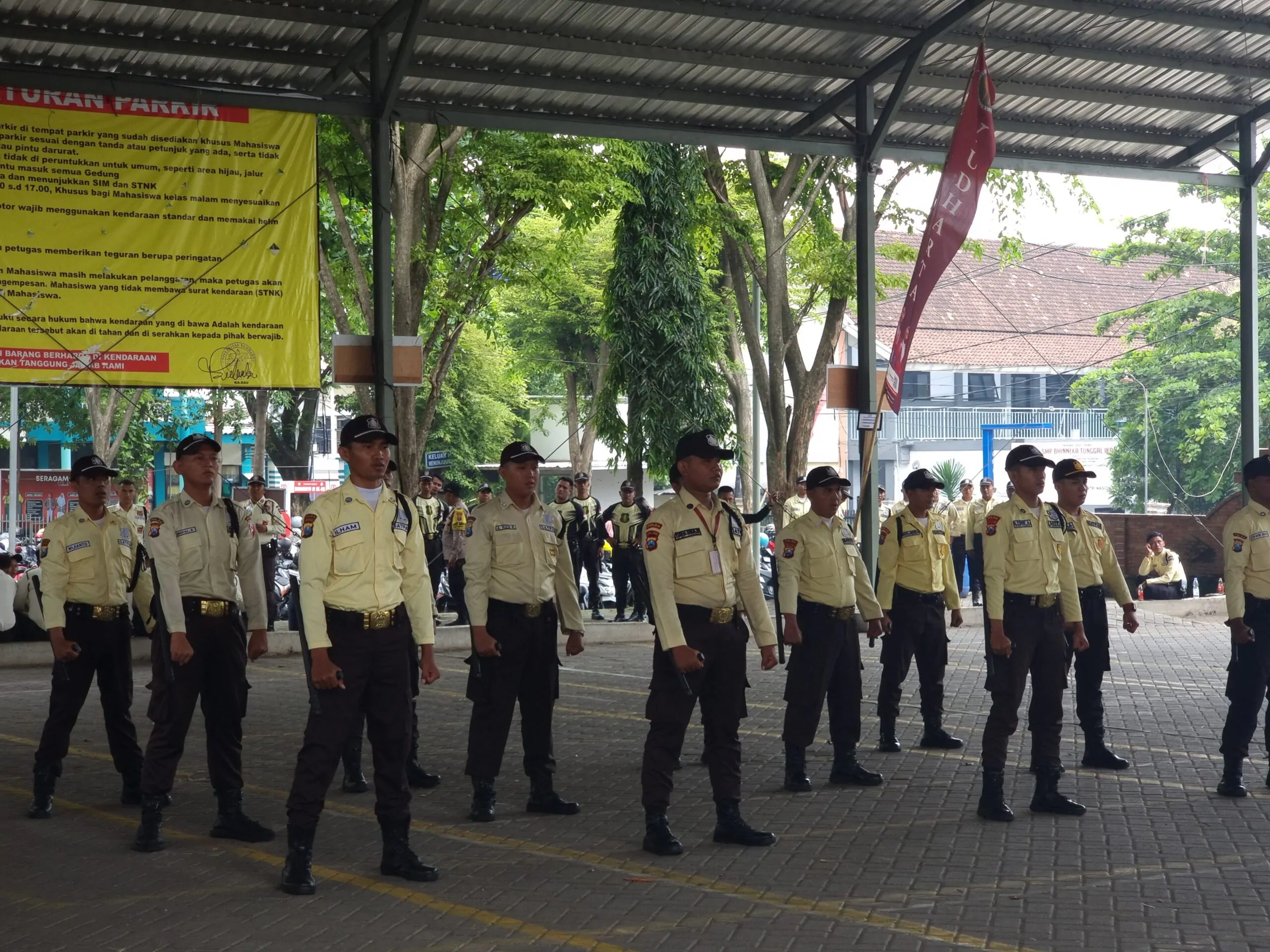 Satpam Polsek Gempol Raih Juara 1 Lomba Ketangkasan HUT Satpam ke-45 di Kabupaten Pasuruan